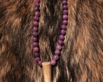 Antler tip necklace