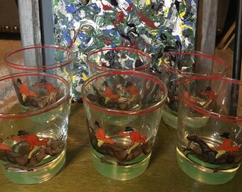 Set of 6 Fabulous Antique Drinking Glasses