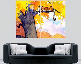 Calvin and Hobbes Poster print image giant wall art cartoon