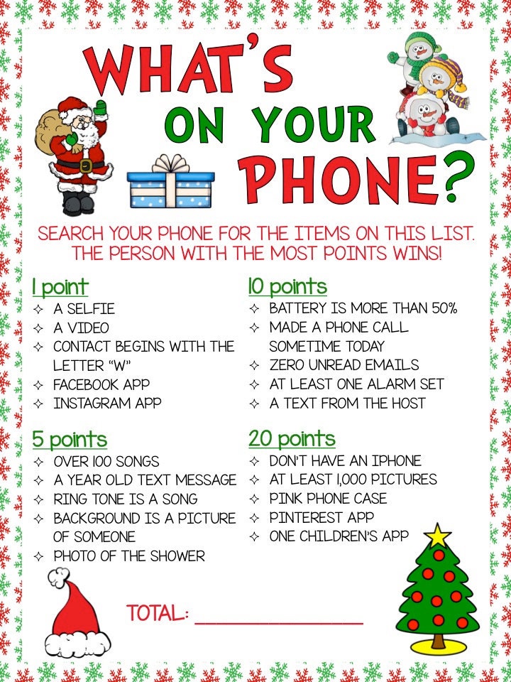 what-s-on-your-phone-christmas-theme-game