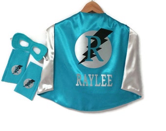 SUPERHERO CAPE - Kid Cape - Personalized Super Hero Cape - Superhero Costume - Superhero Cape Set - Superhero party - Armband - Cuffs - Mask