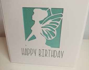 Fairy cut Birthday Card
