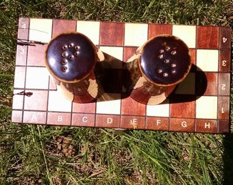 Vintage 1960s ceramic Salt & Pepper shaker set