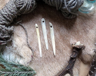 Naalbinding, Nalbinding, Nalebinding Neulakinnas bone - needles needles rustic, handmade