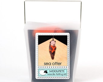 Needle Felting Kit, Needle Felted Animal - Sea Otter