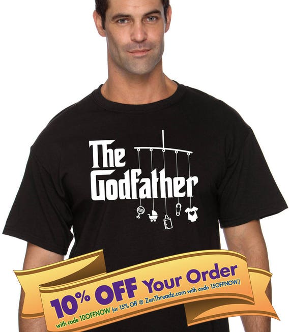 shirt for godfather gift for godfather baptism shirt