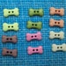 Wholesale Lot 50pcs mixed colors bone shape resin button ,DIY SHIRT 8x17mm