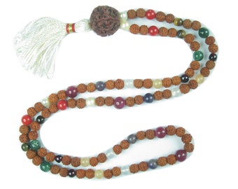 Healing Veda Mala Beads Nine Planet Navgraha Chakra Stones Prayer Meditation Yoga Necklace