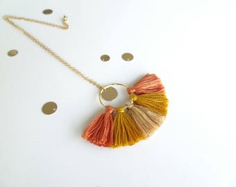 Peach Moonstone necklace