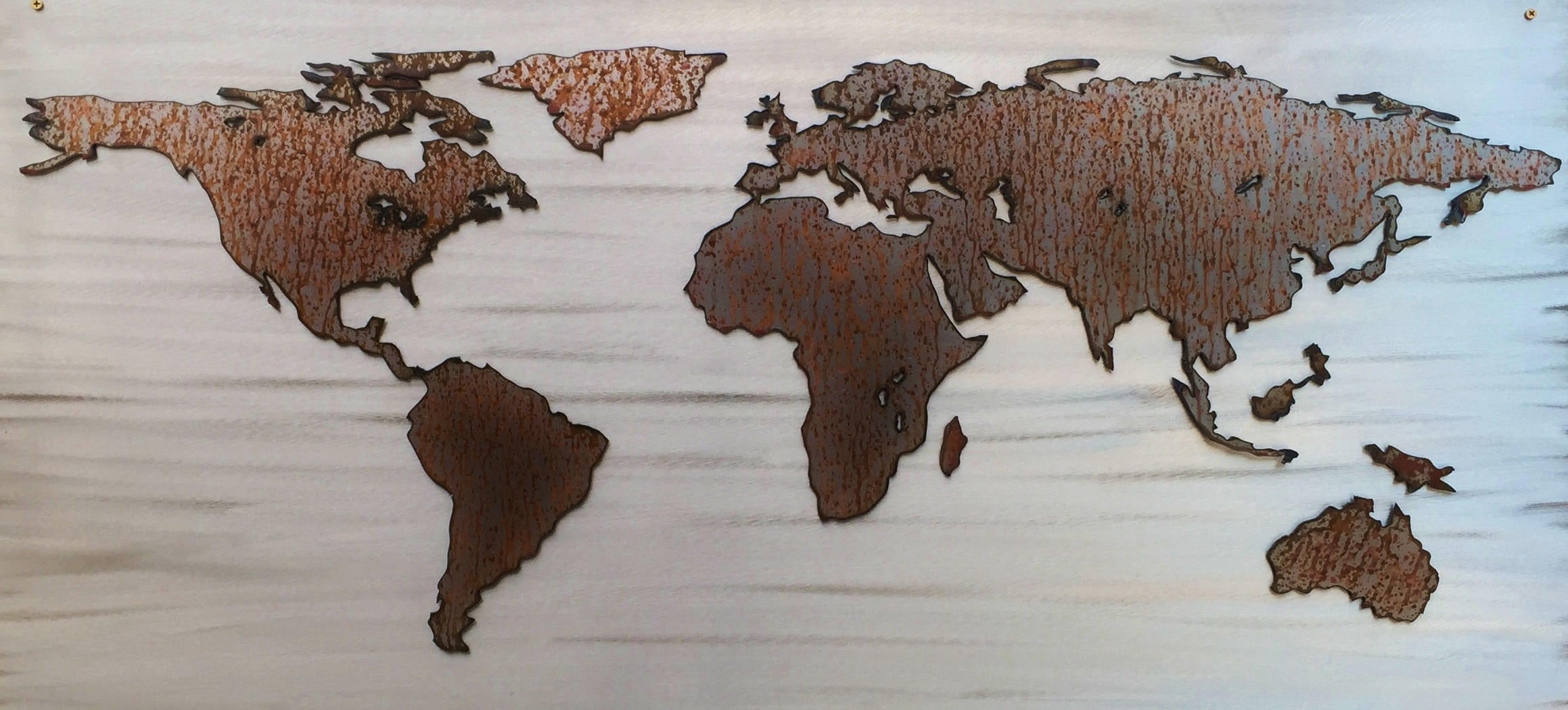 World Map Rustic Home Decor New Home Gifts For