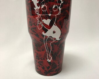 Yeti Tumbler/ Custom Yeti Travel cup/Hydrodipped Yeti Cup/Splash Print/3O oz Yeti/Travel mug