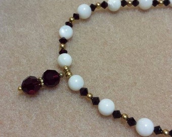 Girls Birthstone Crystal Necklace - JANUARY