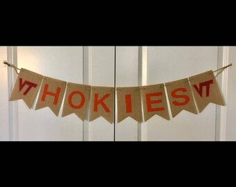 Virginia Tech banner~Go Hokies~football banner~graduation banner