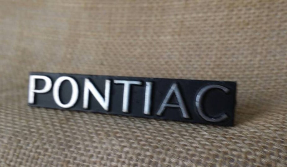 Vintage Pontiac Emblem Original Chrome Grill Emblem