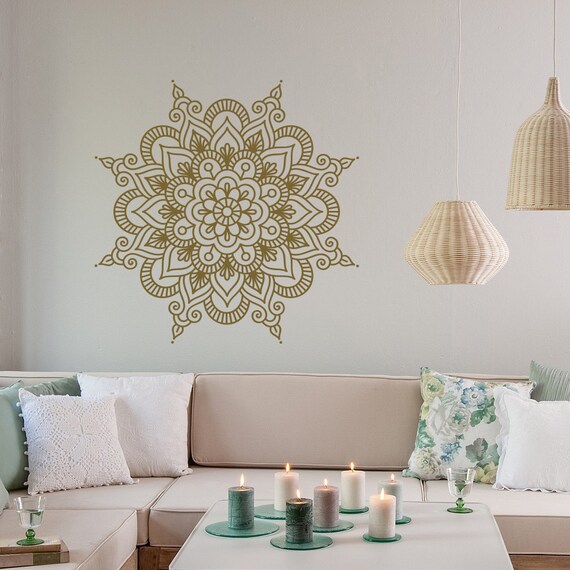 Wall Decal Mandala Vinyl Sticker Mandala Wall Decor Yoga Wall Decal Mandala Vinyl Sticker Mandala Wall Decor Yoga