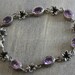 Amethyst Flower Bracelet -Silver Bracelet - Nature Jewelry - Vintage Jewelry - Silver Jewellery - Gifts for Her- Birthday Gift