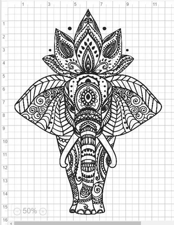 Free Free 130 Mandala Elephant Head Svg SVG PNG EPS DXF File