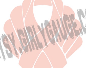 Light Pink Breast Cancer Awareness Mermaid Vinyl