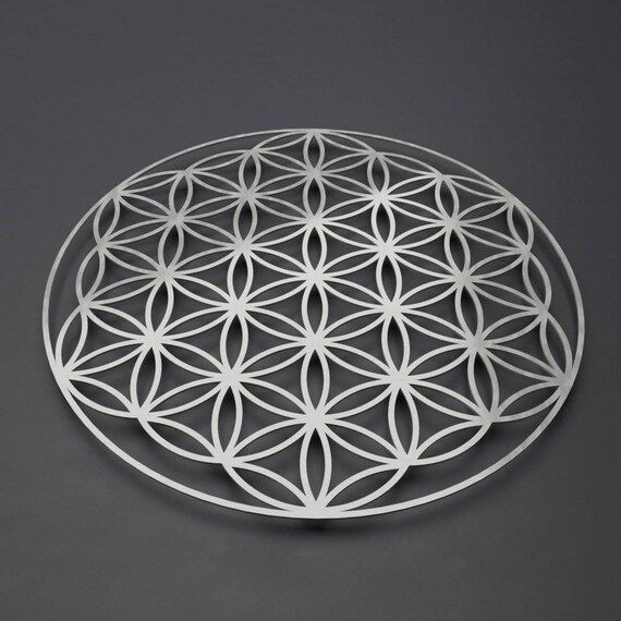 Flower Of Life Metal Wall Art Sculpture Sacred Geometry Wall