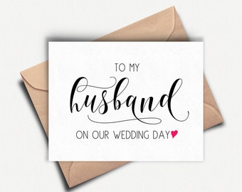 Groom Card, To My Husband On Our Wedding Day, To My Groom Card, Wedding Day Card Groom, Groom Card Wedding Day, Groom Gift From Bride, Love