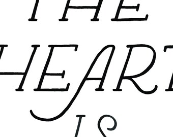 Home Is Where The Heart Is // 8.5 x 11 print