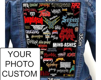 Indestructible Custom Personalized Embroidered Photo Quality Print BACK Patch