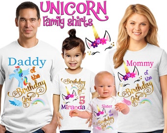 Download Unicorn family shirt | Etsy
