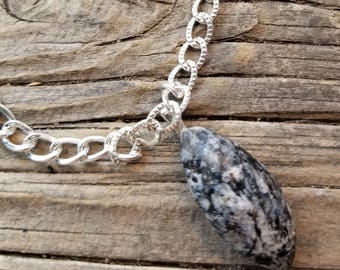 Black and White Granite Necklace