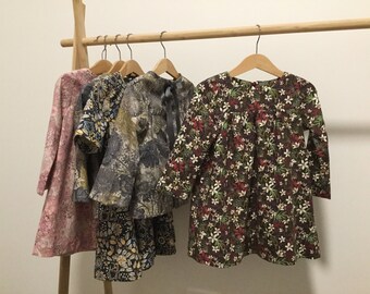 Girls Liberty of London Floral Dress Long Sleeve