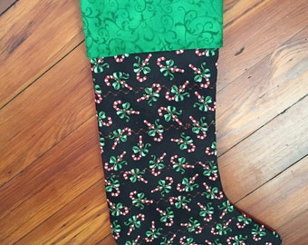 Candy Cane Christmas Stocking