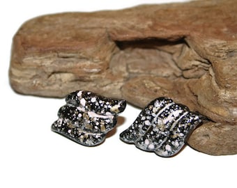 Paint Splatter EARRINGS, Paint Splatter Jewelry, Vintage Splatter EARRINGS, Vintage Costume Jewelry, 80s Earrings, 80s Jewelry
