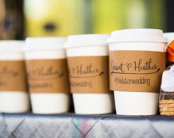 50 Custom Coffee Sleeves with FREE SHIPPING