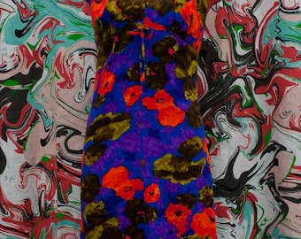 Late 1960's early 1970's high neck sleeveless maxi dress