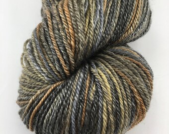 Handspun Yarn Sportweight SW Merino Tencel "Metallica" 270 yds.