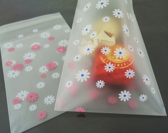 Matt Clear Gift Bags Semi Transpa Bag Self Adhesive Resealable Flower Plastic Wrapping