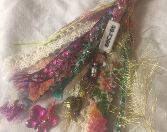 Fairy Secret Beauty Tassel - keychain- journal tassel - purse embellishment - Ornament