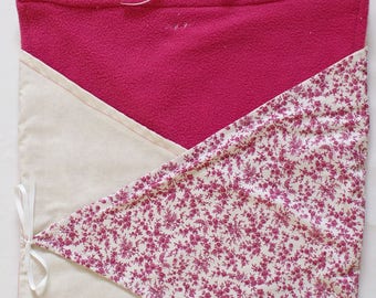Wallet for pram and fleece bed Bunting pink