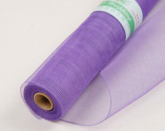 Purple Floral Mesh Wraps 21in x 10yd Poly Mesh Roll, Purple Mesh Decor, Floral Mesh, Deco Mesh Wreaths, Christmas Wreaths, Decorating Mesh