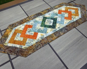 Quilted table runner, table topper, modern table runner, table decor, handmade, table runner