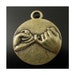 8 Double Sided Pinky Promise Charms BRONZE Tone Friendship Best Friend Fidelity Jewelry Supplies About 18x15mm