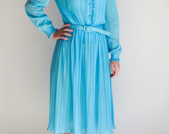 Vintage, Sky Blue Dress