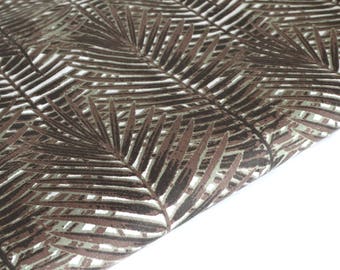 Cotton fabric Brown Palm by 50 cm