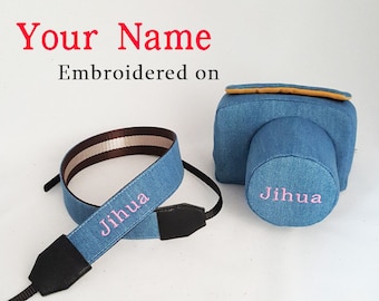 personalizzato personalizzato Nome fotocamera borsa Inserisci caso borsa dslr pelle zaino modello vegano regalo di laurea per uomo donna lui matrimonio compleanno