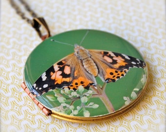 The Butterfly Locket - Vintage