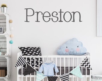 Personalized Childrens Wall Decal - Nursery Wall Decal - Boys Name Wall Decal - Personalized Name Decal - Vinyl Wall Decal