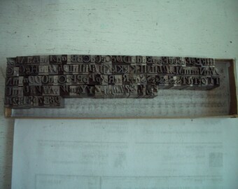 VSK1 - FULL, EXTENSIVE 24 pt Alphabet - Used Letterpress Lot