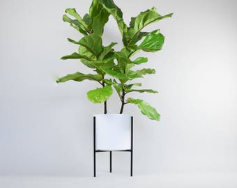 The Naramata - Mid Century Plant Stand Steel