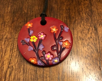 Flowers Necklace~Red Necklace