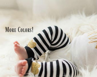 pink Leg Warmers, baby leg warmers, girls leg warmers, black and gold baby outfit, black and gold leg warmers, leggings, toddler leg warmers