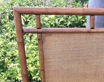 Vintage Faux Bamboo Twin Headboard